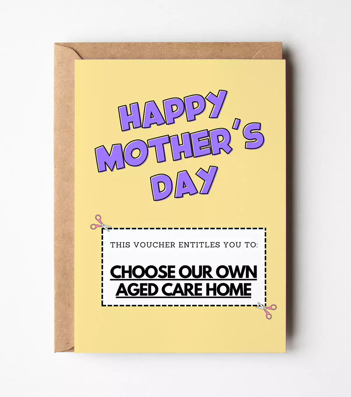 Choose Your Own Aged Care Home Voucher Mother's Day Card Greeting Card