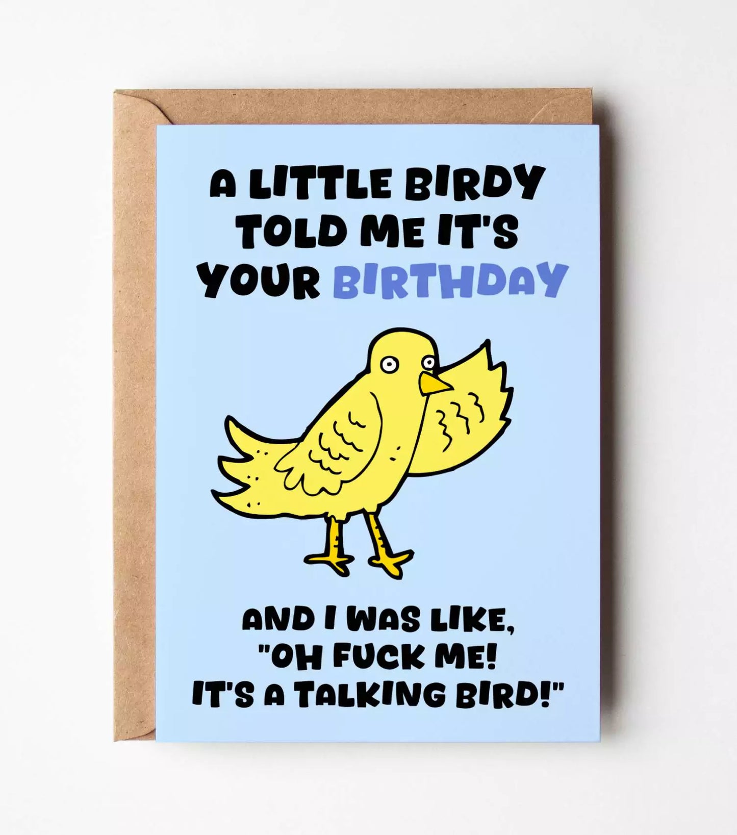 A Little Birdy Told Me It's Your Birthday Card