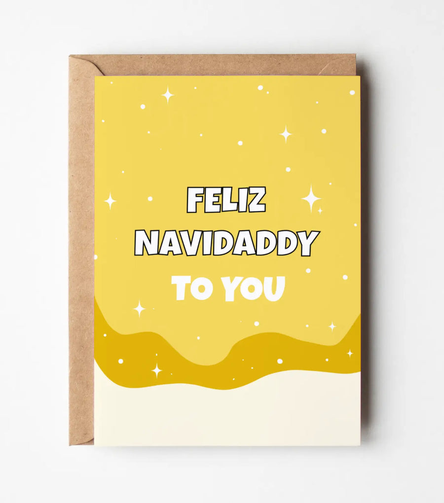 Feliz Navidaddy To You Christmas Greeting Card