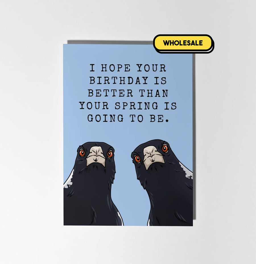 I Hope Your Birthday Is Better Than Your Spring Greeting Card Wholesale