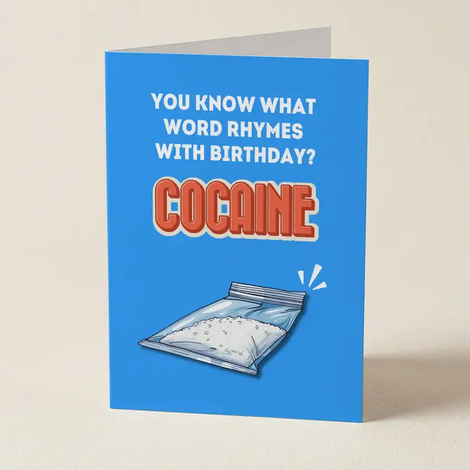 You Know What Birthday Rhymes With Greeting Card