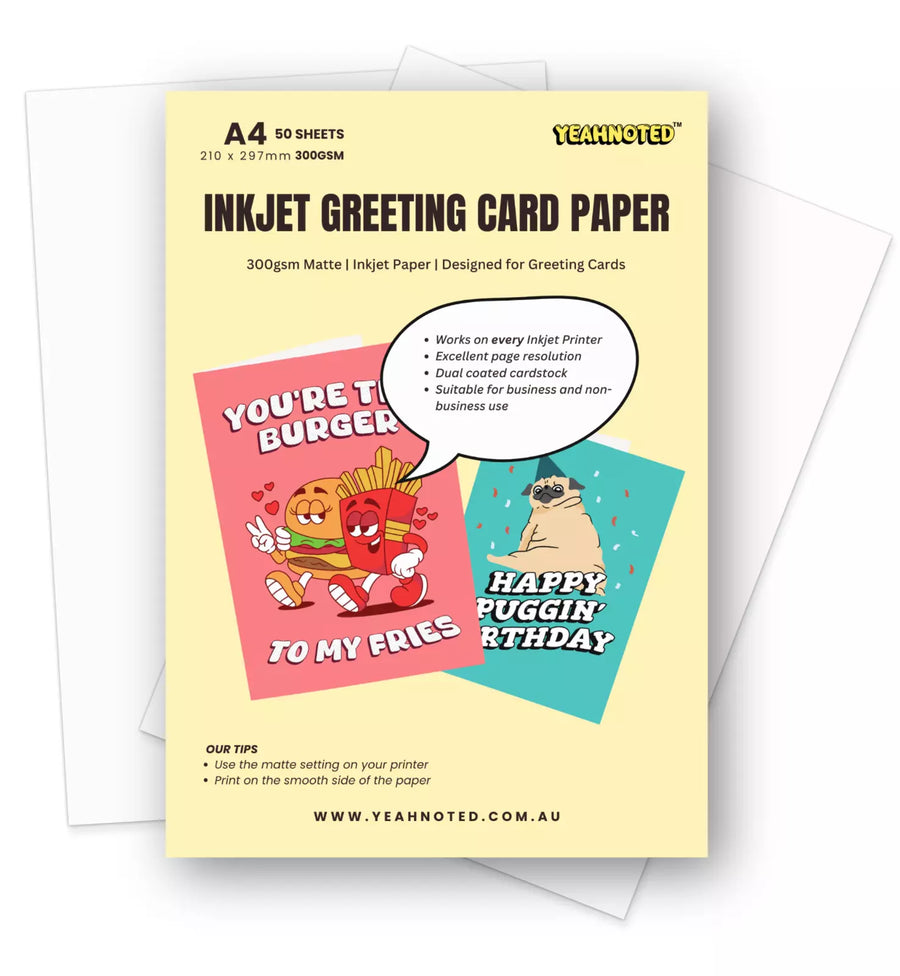 300gsm A4 Double Sided Matte Greeting Card Paper