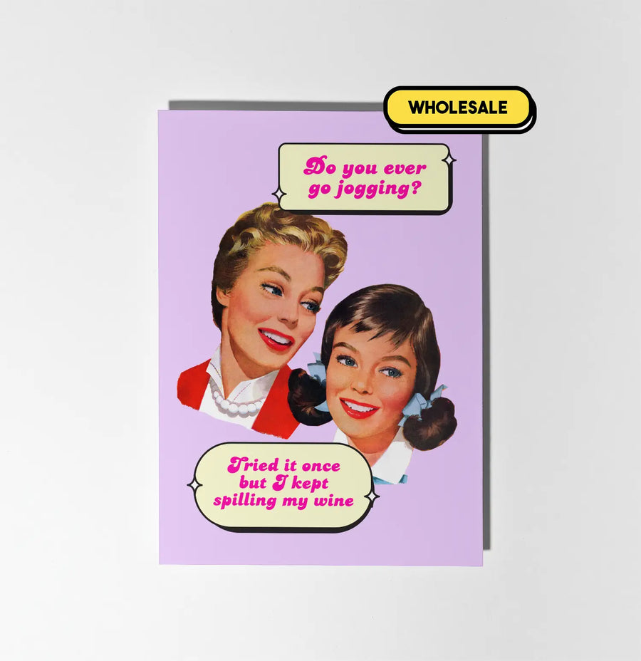 I Tried Jogging Once Greeting Card Wholesale