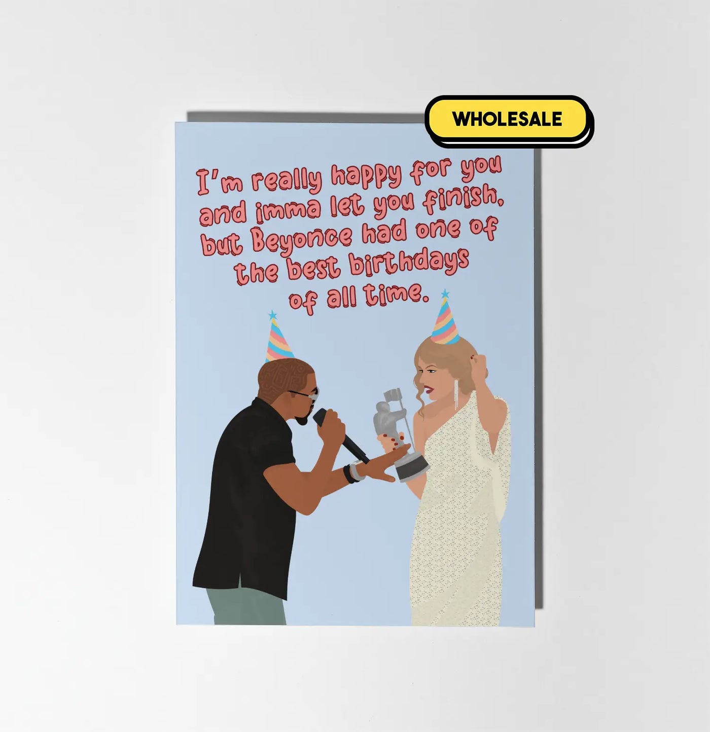 Taylor Swift Kanye West Funny Birthday Greeting Card Wholesale