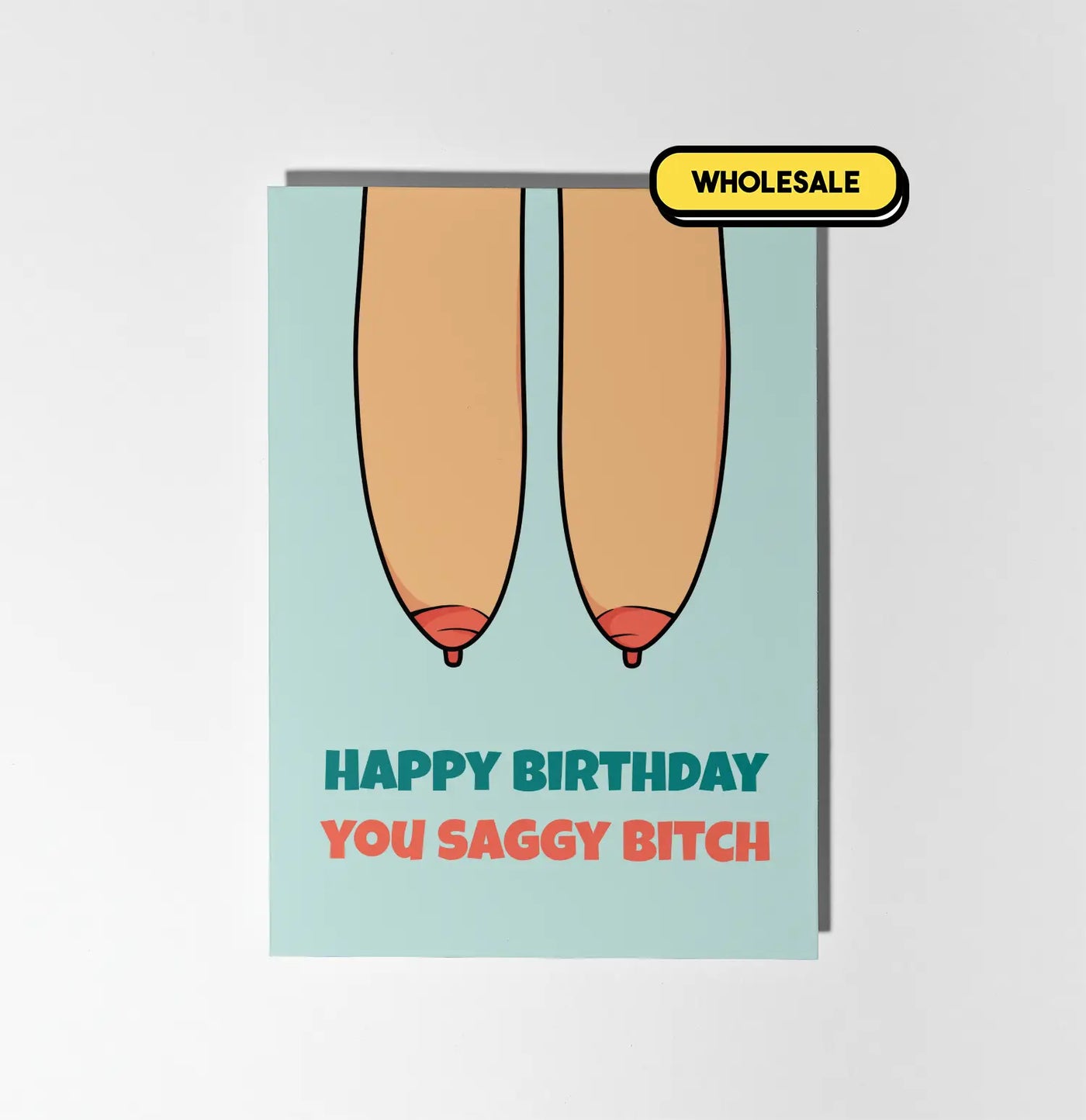 Happy Birthday You Saggy Bitch Greeting Card Wholesale