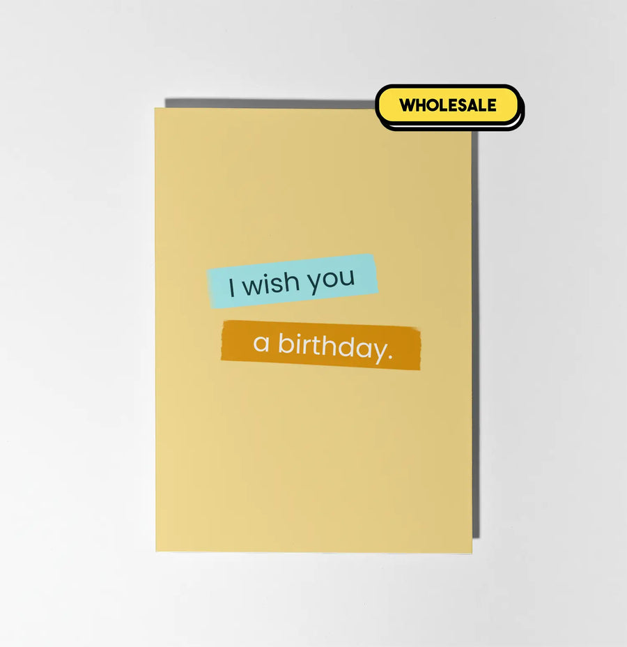 I Wish You A Birthday Greeting Card Wholesale