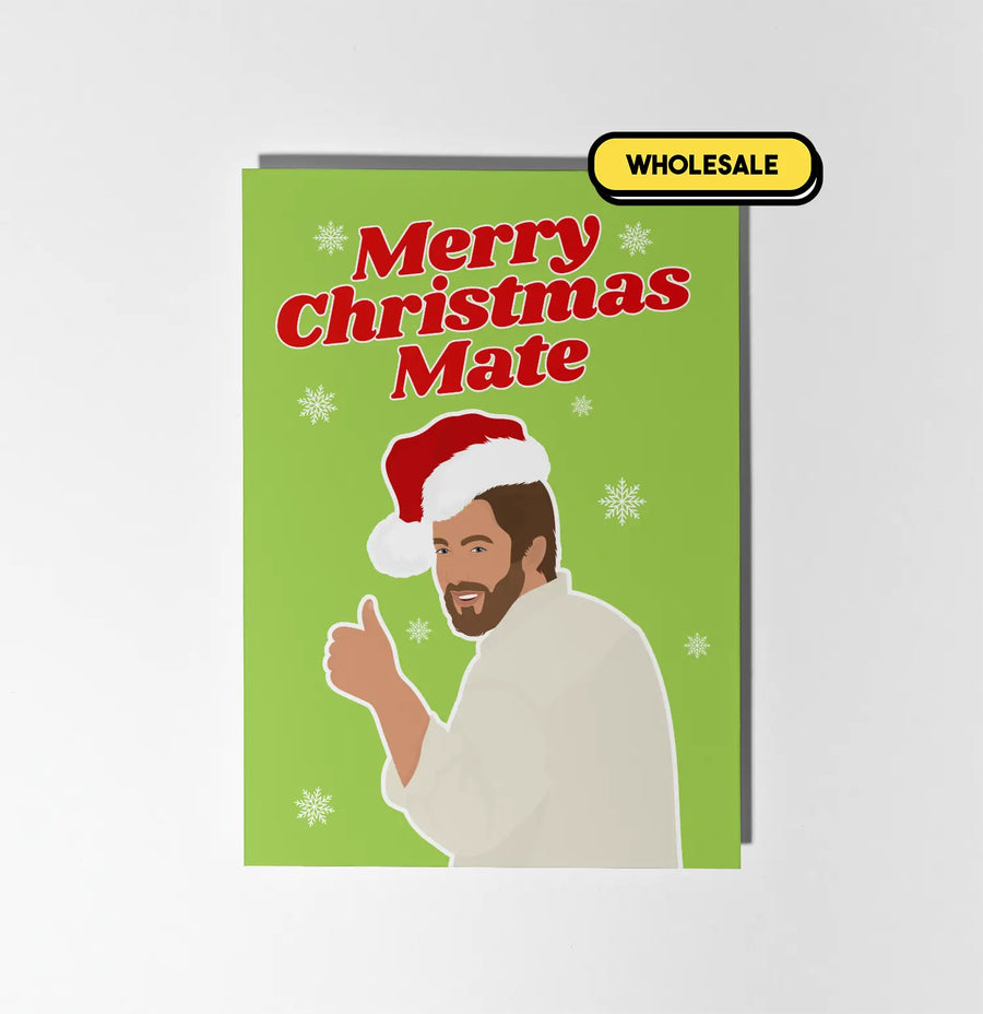 Russell Coight: Merry Christmas Mate Greeting Card Wholesale