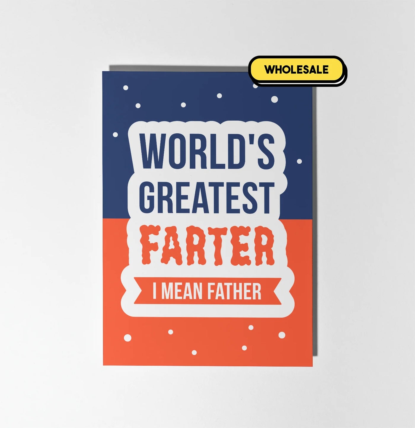 World's Greatest Farter Greeting Card Wholesale