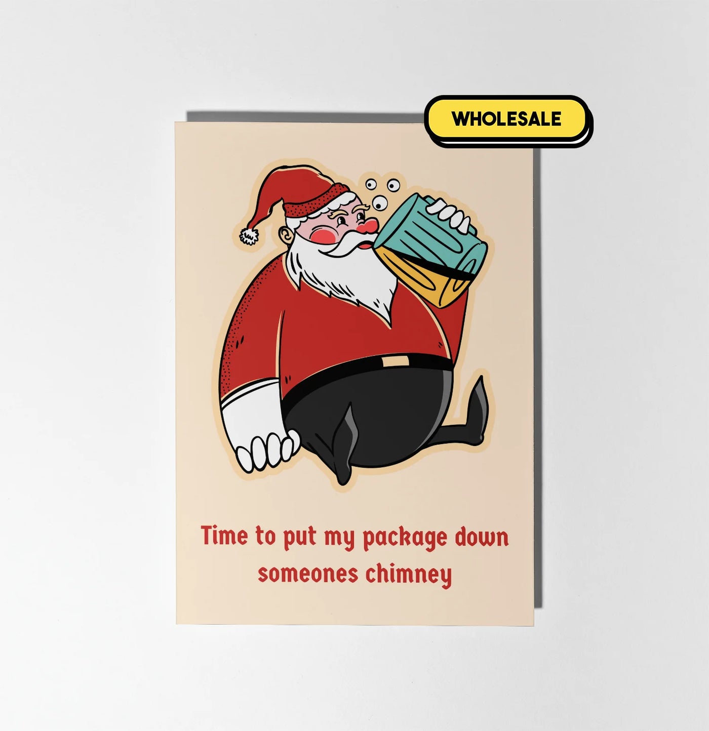 My Package Down Someone's Chimney Christmas Card Greeting Card Wholesale