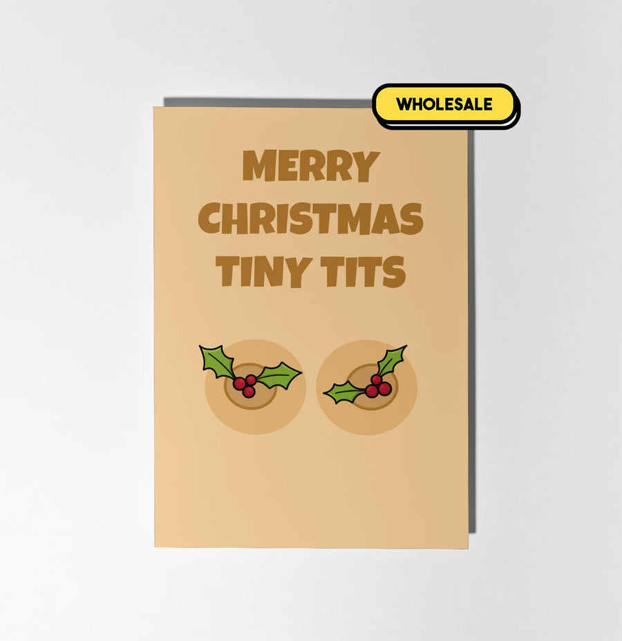 Merry Christmas Tiny Tits Greeting Card Wholesale