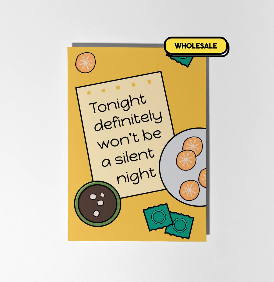 Tonight Won't Be A Silent Night Christmas Greeting Card Wholesale