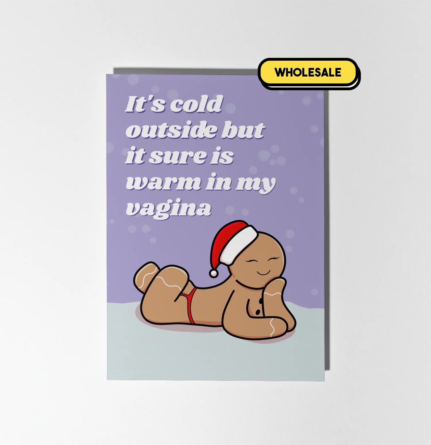 It's Warm In My Vagina Christmas Greeting Card Wholesale