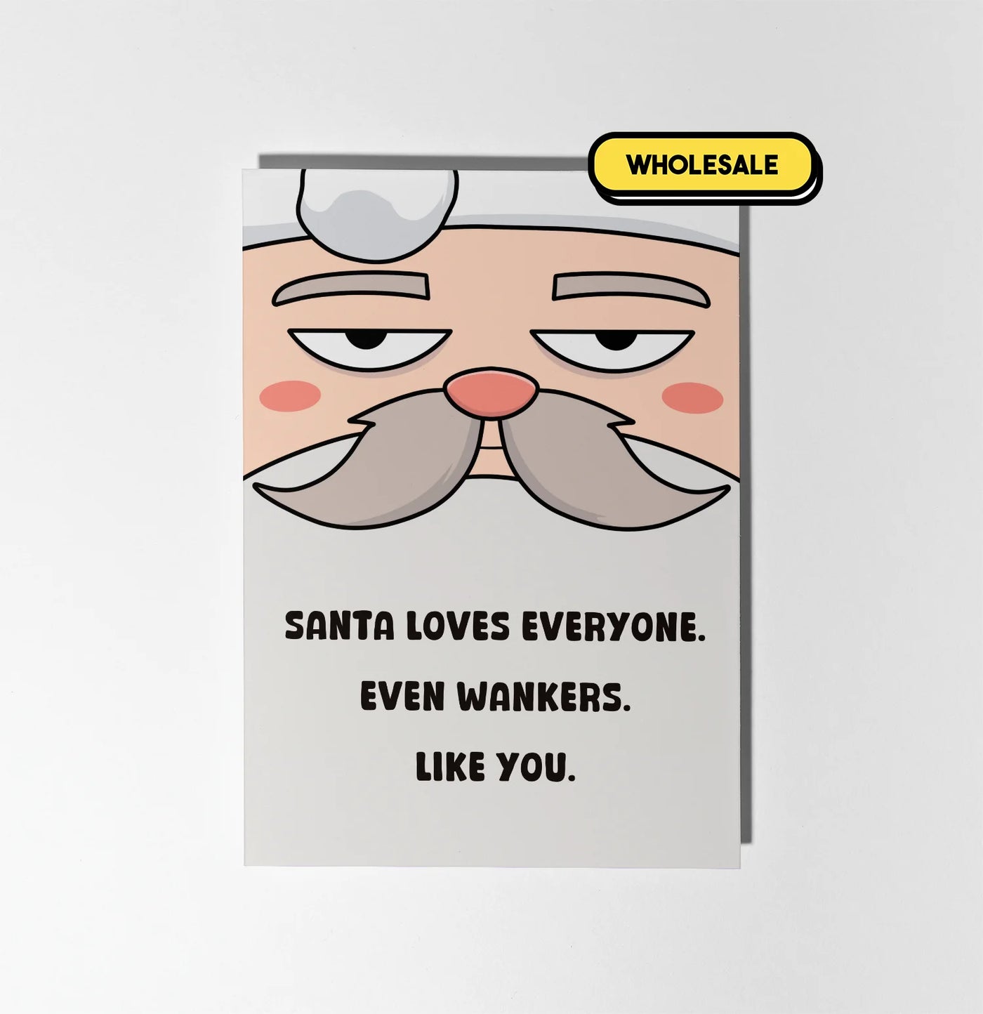 Santa Loves Wankers Christmas Card Greeting Card Wholesale