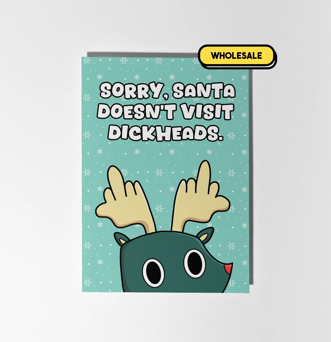 Santa Doesn't Visit Dickheads Christmas Greeting Card Wholesale
