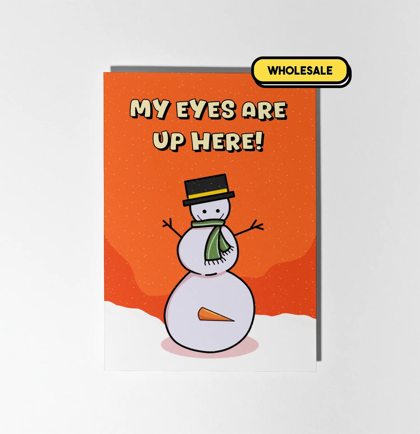 Funny Snowman Christmas Greeting Card Wholesale