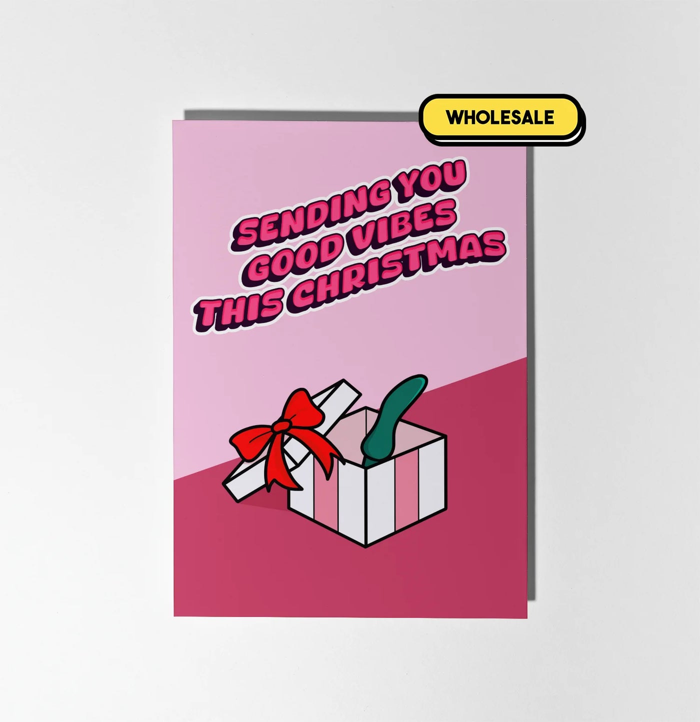 Sending You Good Vibes This Christmas Greeting Card Wholesale