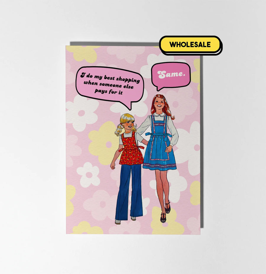 I Do My Best Shopping Greeting Card Wholesale