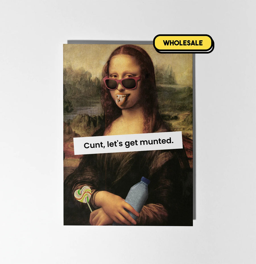 Let's Get Munted Greeting Card Wholesale