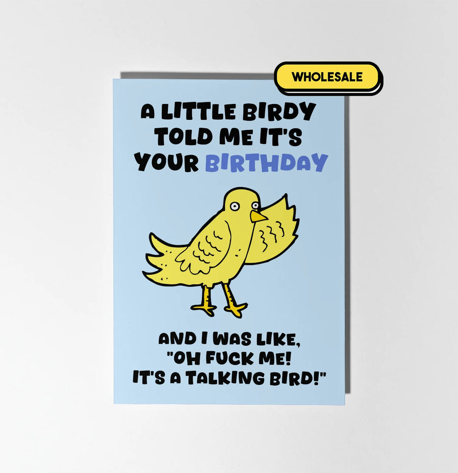 A Little Birdy Told Me It's Your Birthday Greeting Card Wholesale