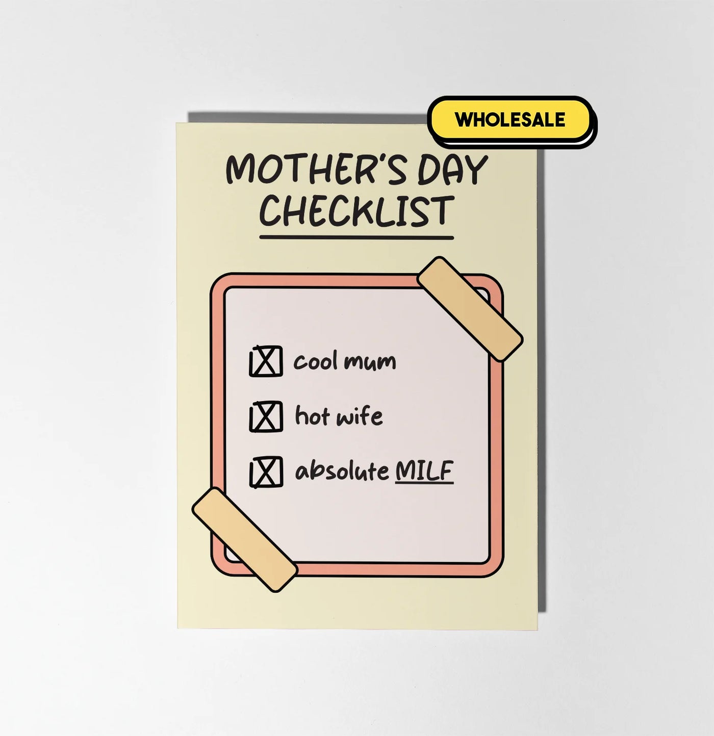 Mother's Day Checklist Greeting Card Wholesale