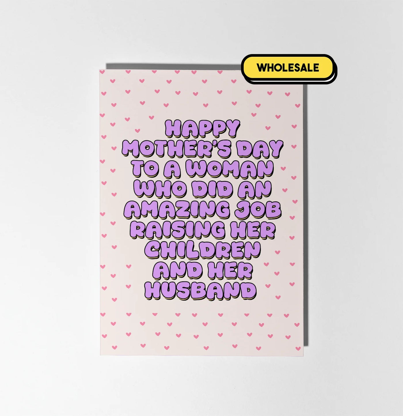 Mum Raised Her Children And Her Husband Greeting Card Wholesale