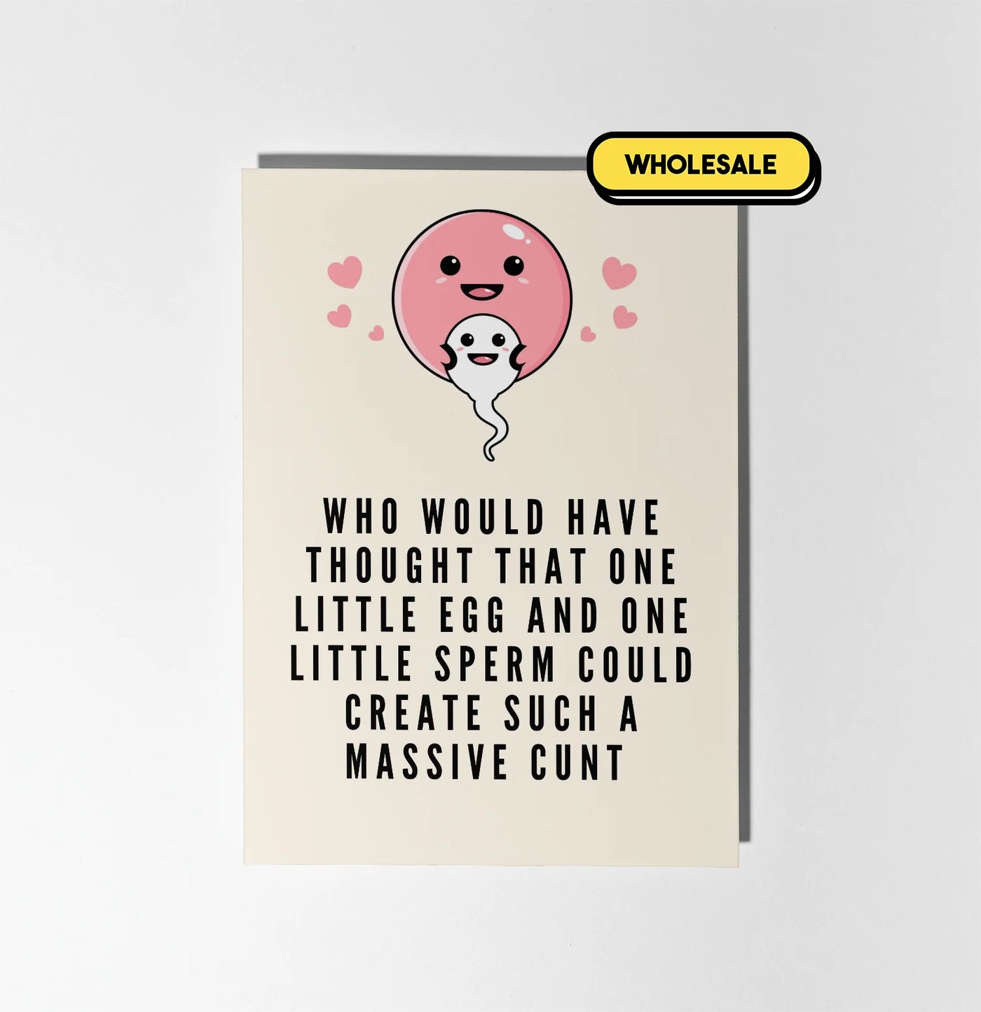 One Little Egg And One Little Sperm Greeting Card Wholesale