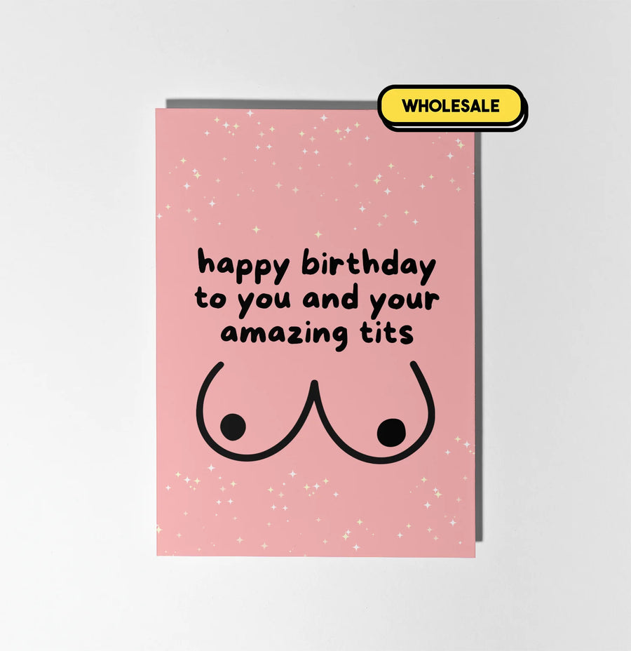 Happy Birthday To You And Your Tits Greeting Card Wholesale