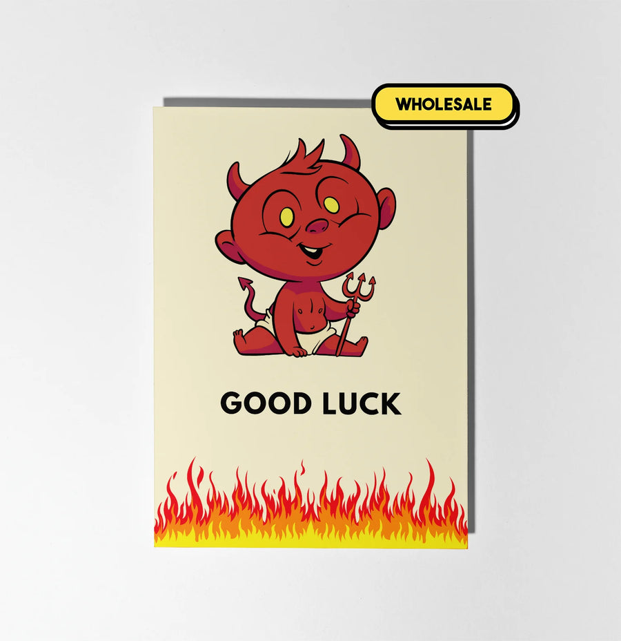 Devil Baby Good Luck Greeting Card Wholesale
