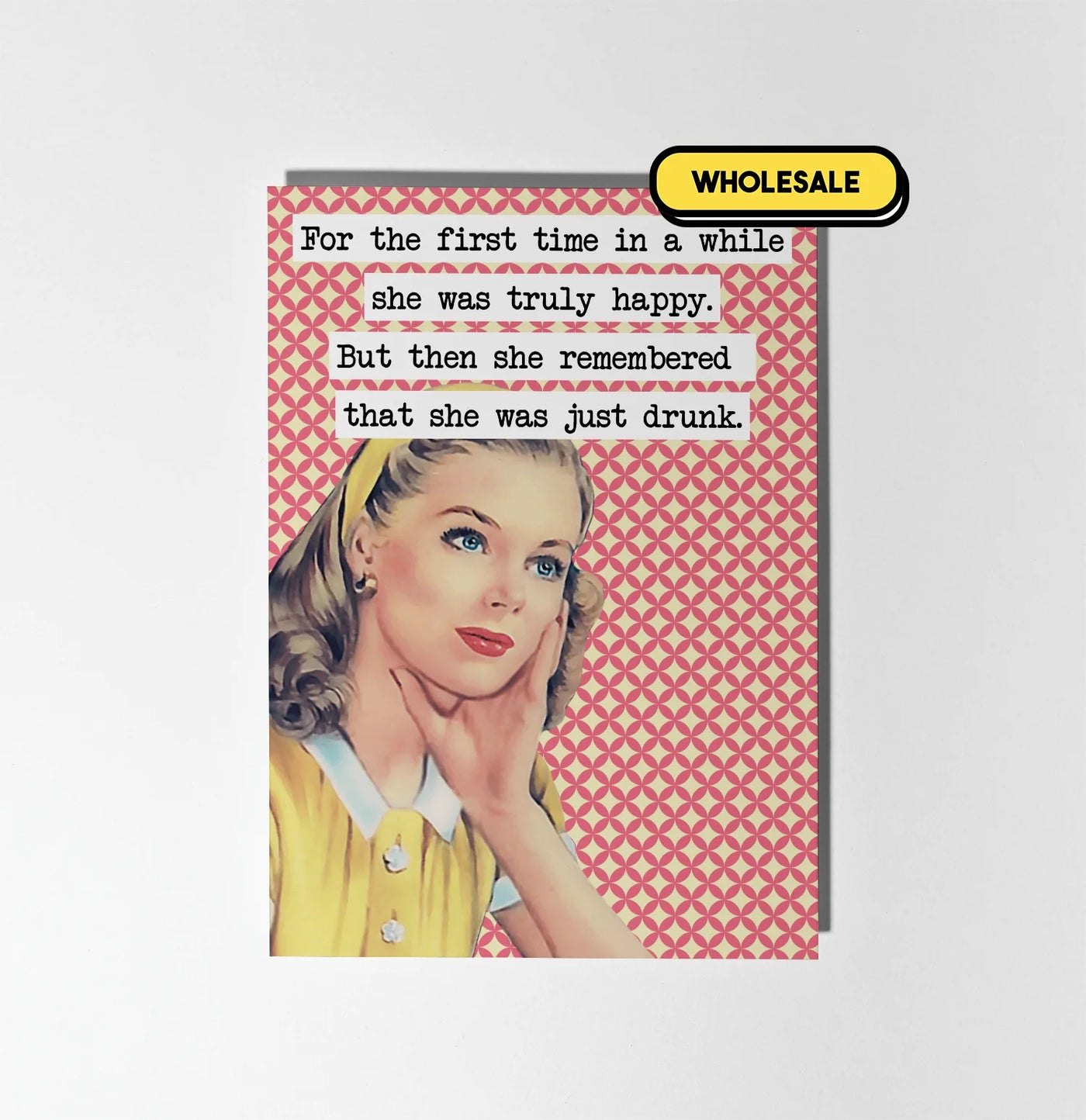 She Was Just Drunk Greeting Card Wholesale