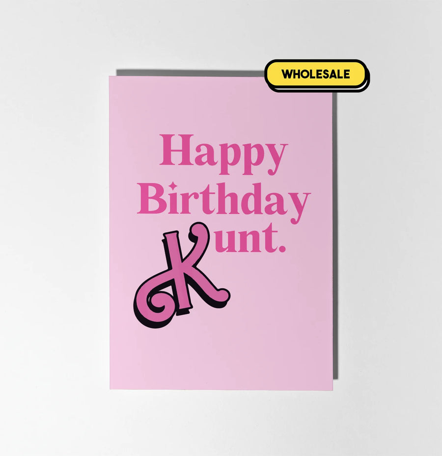 Barbie: Happy Birthday Kunt Greeting Card Wholesale