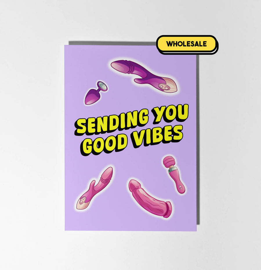 Sending You Good Vibes Greeting Card Wholesale
