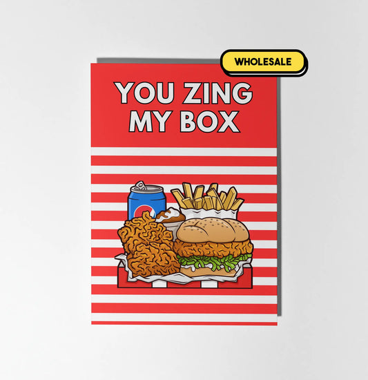 You Zing My KFC Box Greeting Card Wholesale