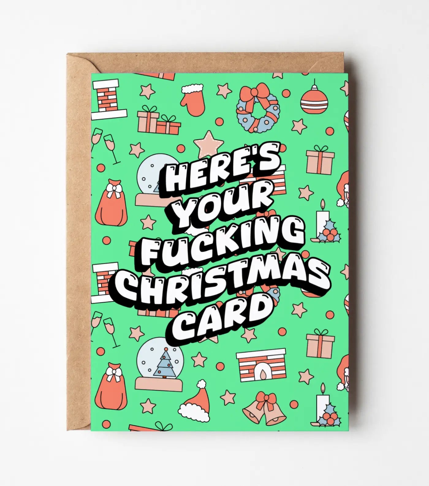 Here's Your Christmas Card Greeting Card