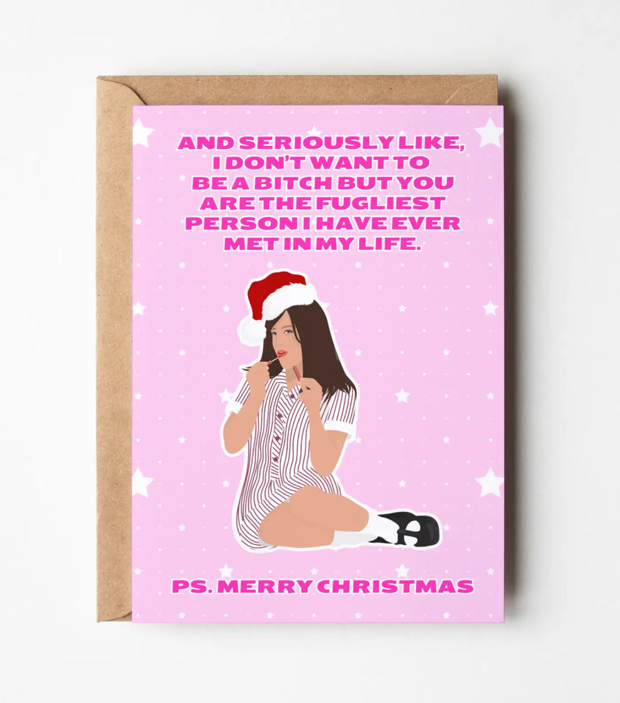 Ja'Mie King I Don't Wanna Be A Bitch Christmas Card Greeting Card