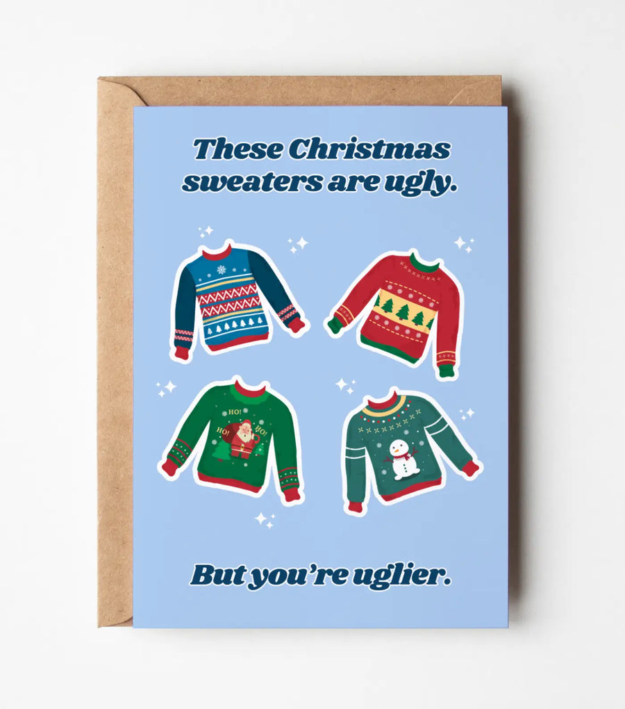 Ugly Christmas Sweaters Greeting Card