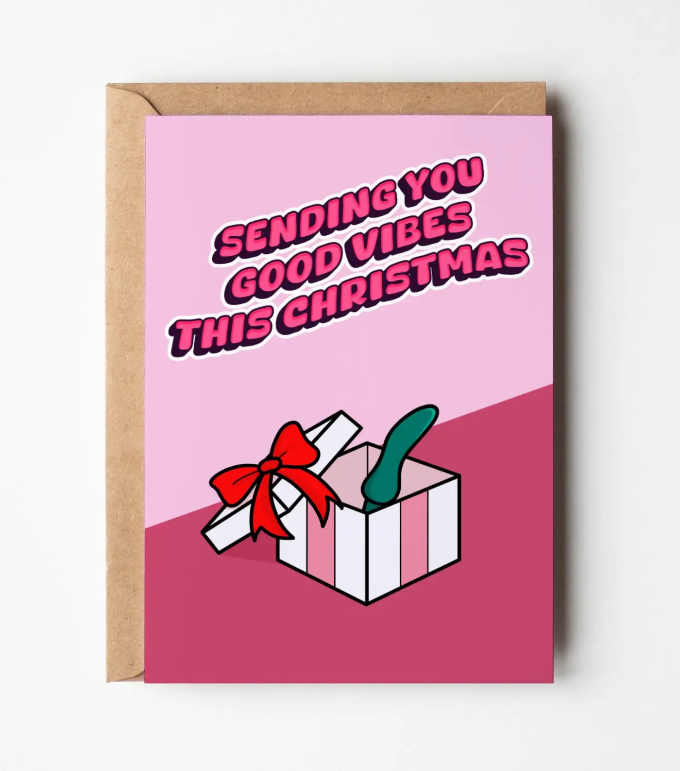 Sending You Good Vibes This Christmas Greeting Card