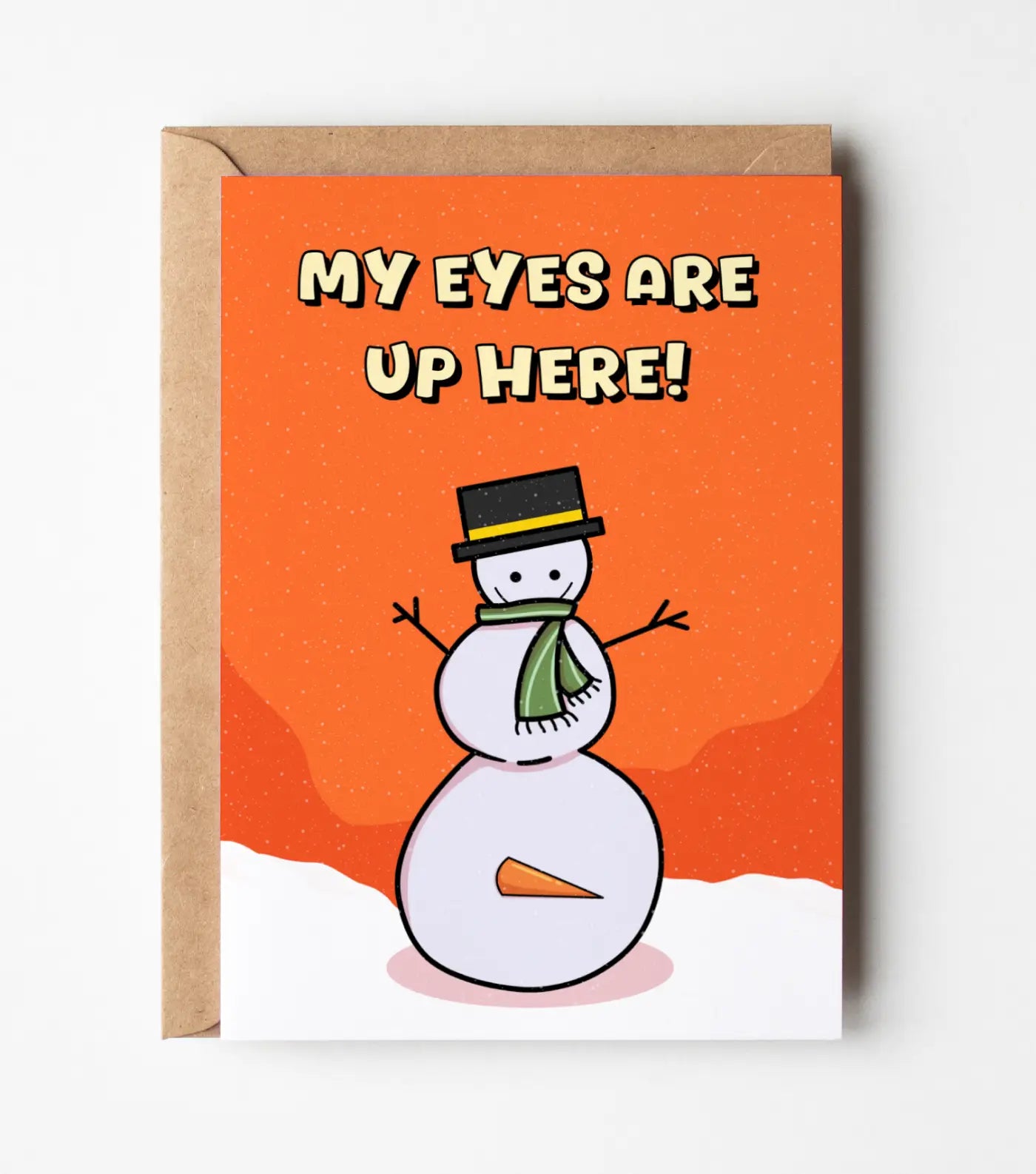 Funny Snowman Christmas Greeting Card