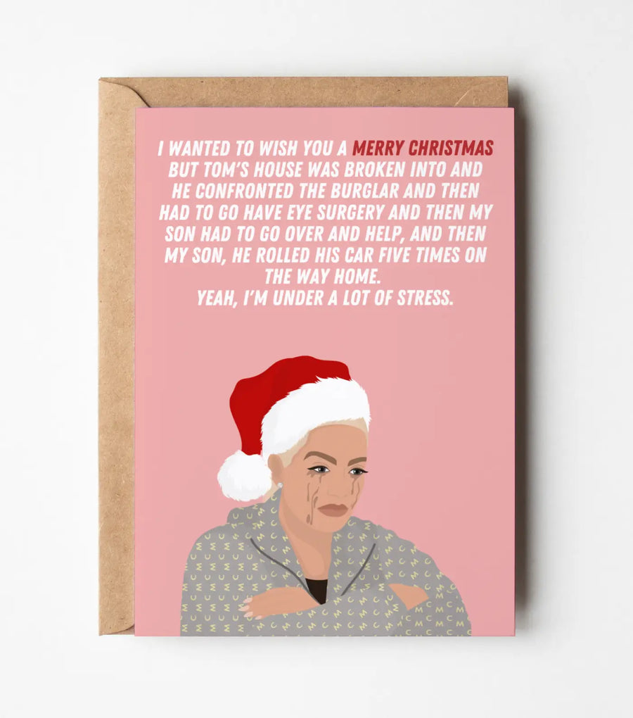 Real Housewives of Beverly Hills Erika Jayne Merry Christmas Greeting Card