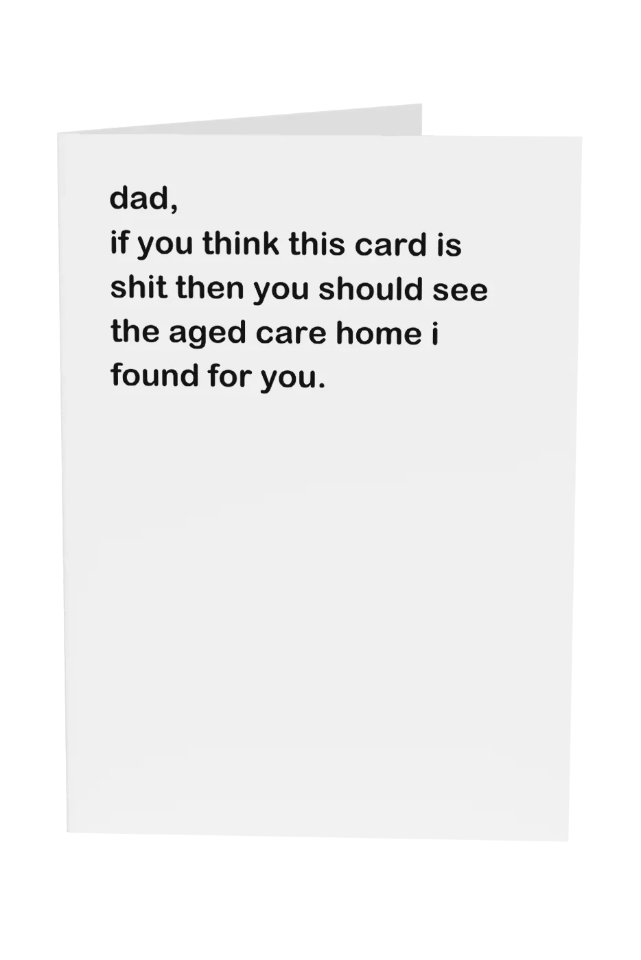 Dad, If You Think This Card Is Shit Greeting Card Wholesale