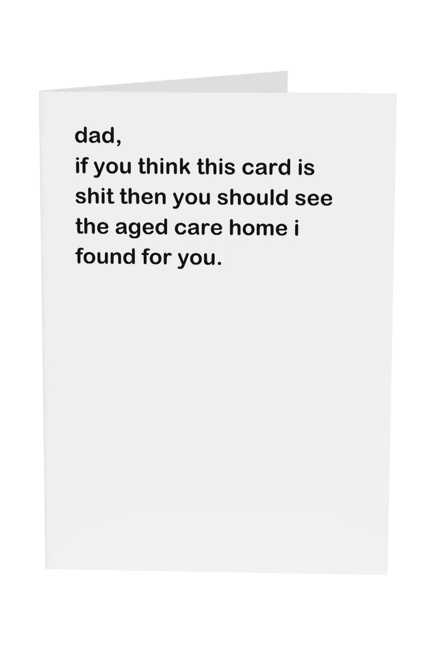 Dad, If You Think This Card Is Shit Greeting Card Wholesale