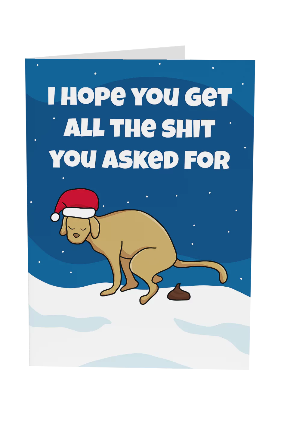 I Hope You Get All The Shit You Asked For Christmas Greeting Card
