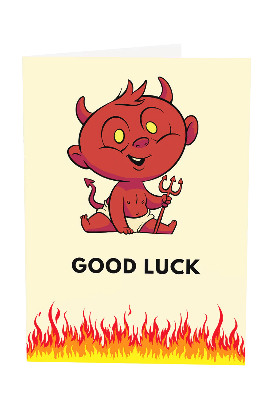 Devil Baby Good Luck Greeting Card