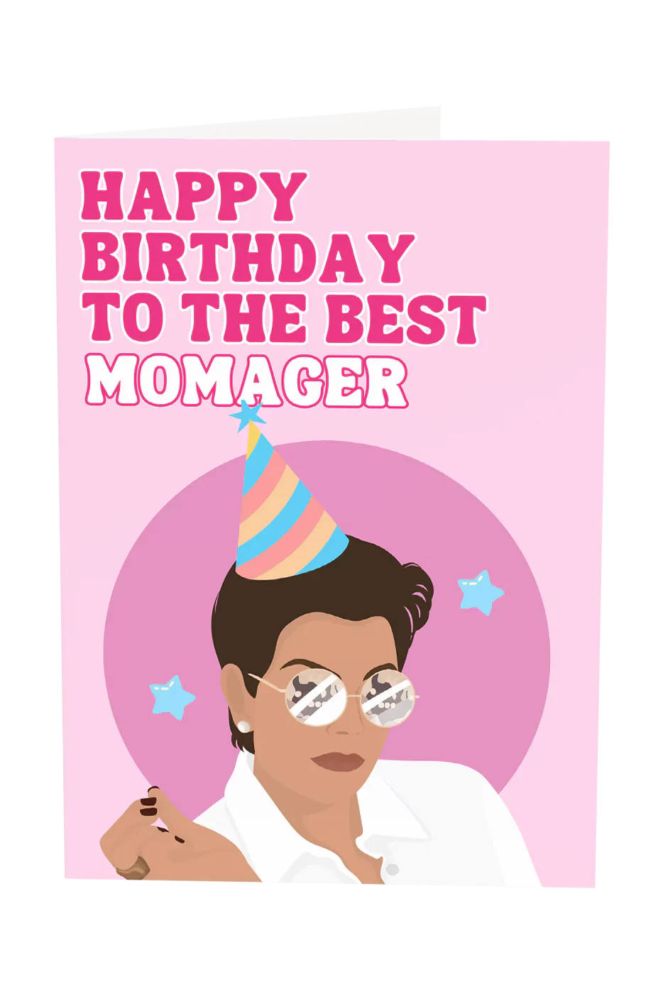 Happy Birthday To The Best Momager Greeting Card Wholesale