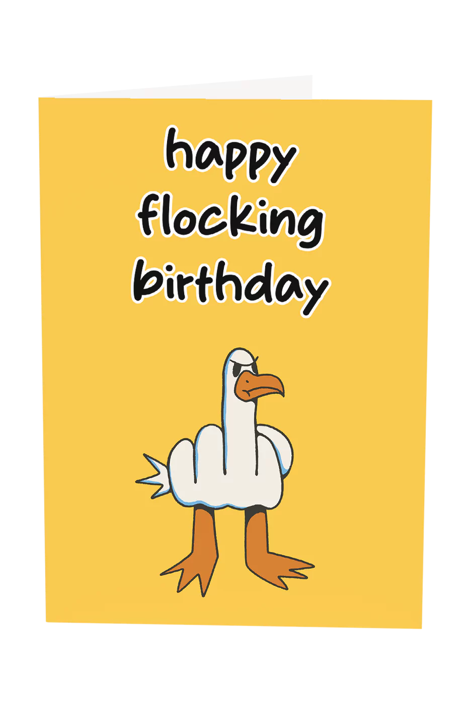 Happy Flocking Birthday Greeting Card