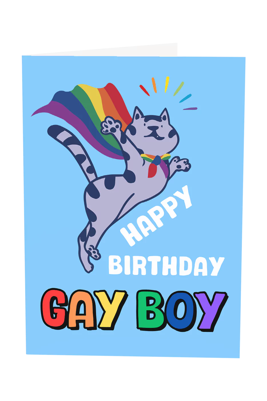 Happy Birthday Gay Boy Greeting Card