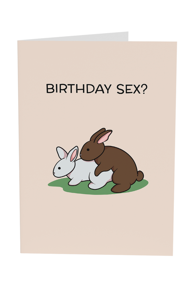 Birthday Sex Greeting Card – Yeah Noted