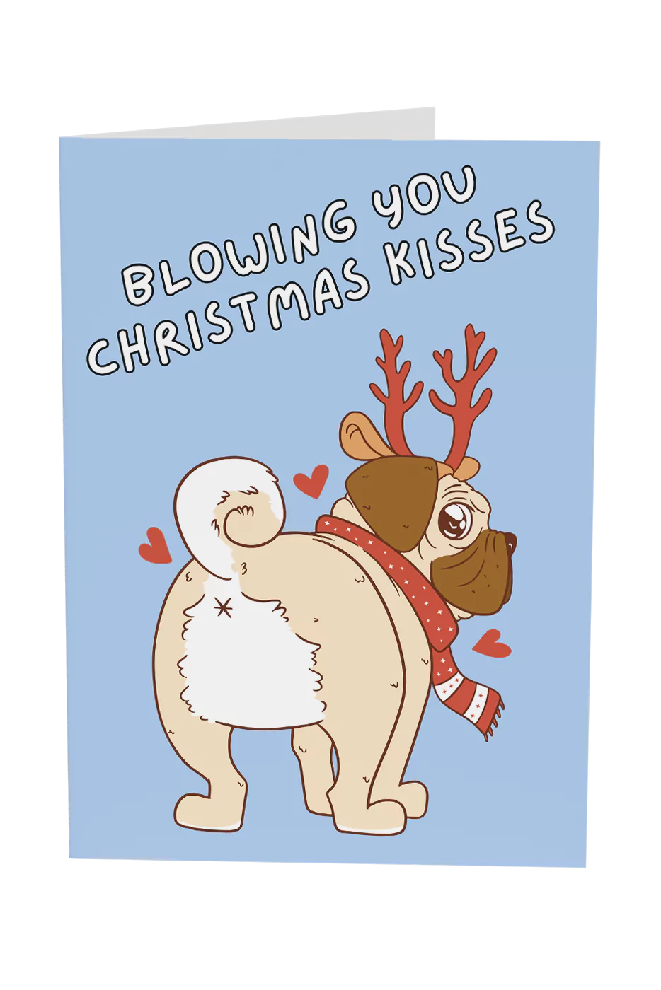Blowing You Christmas Wishes Greeting Card