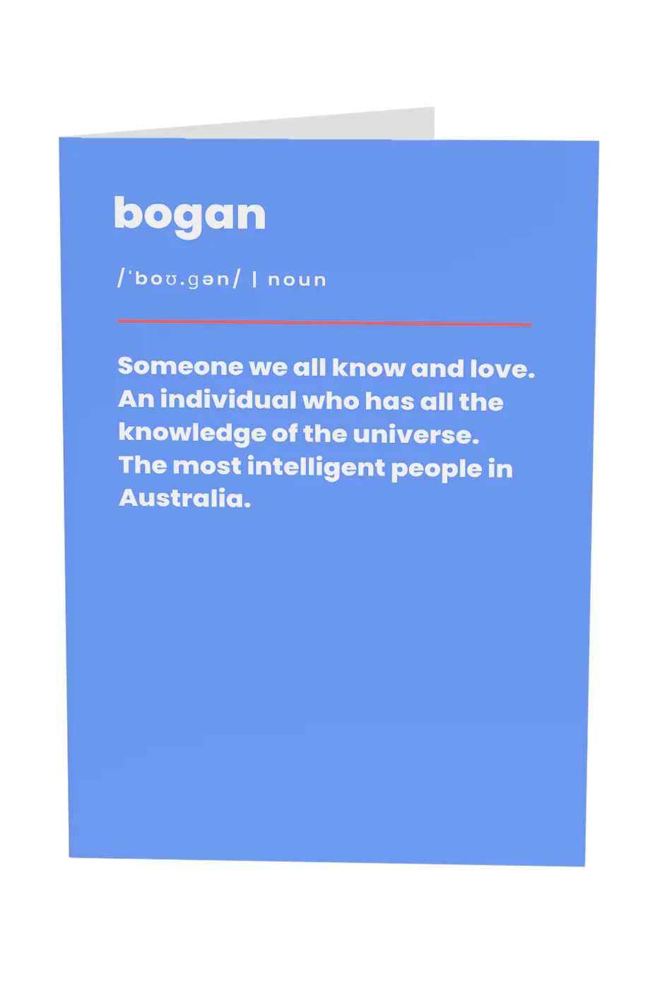Bogans: The Most Intelligent People In Australia Greeting Card Wholesale
