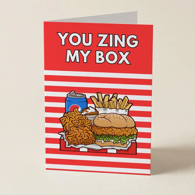 You Zing My KFC Box - Funny Greeting Card