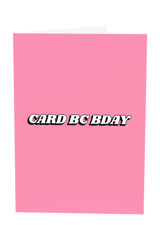 Card Bc Birthday